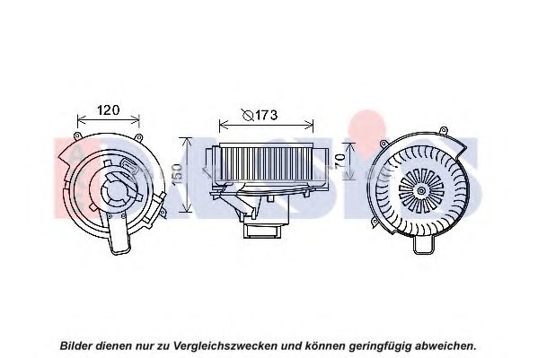 158013N AKS+DASIS Heating / Ventilation Interior Blower