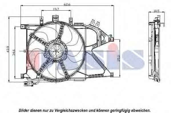 158021N AKS+DASIS Cooling System Fan, radiator