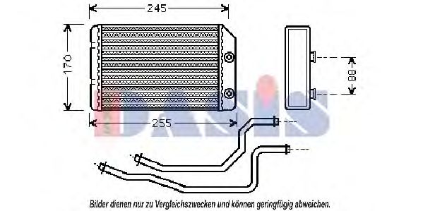 159001N AKS+DASIS Heat Exchanger, interior heating