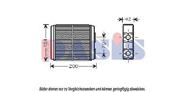 159004N AKS+DASIS Heating / Ventilation Heat Exchanger, interior heating