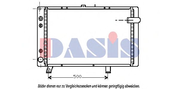 160430N AKS+DASIS Kühler, Motorkühlung