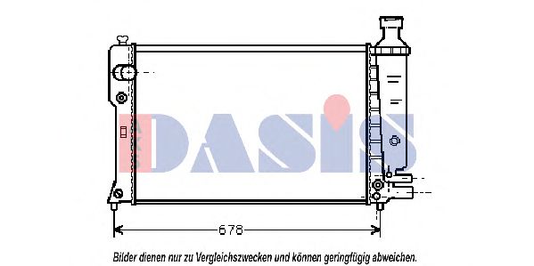 160710N AKS+DASIS Kühler, Motorkühlung