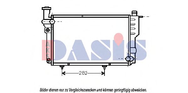 160930N AKS+DASIS Kühler, Motorkühlung