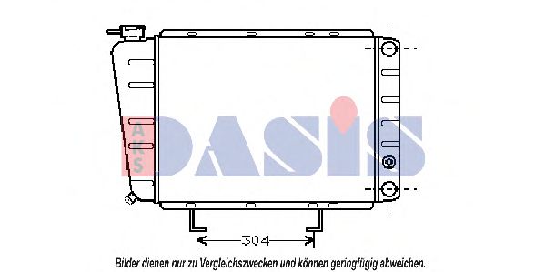 161090N AKS+DASIS Cooling System Radiator, engine cooling