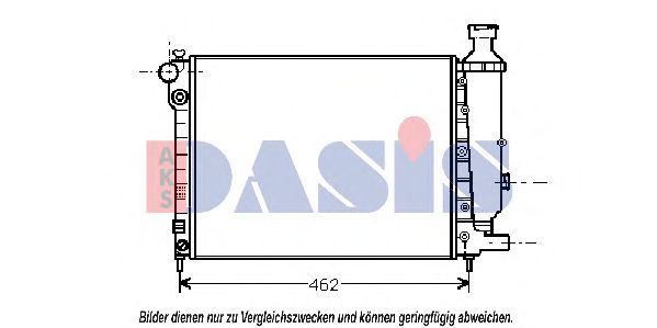 161180N AKS+DASIS Cooling System Radiator, engine cooling