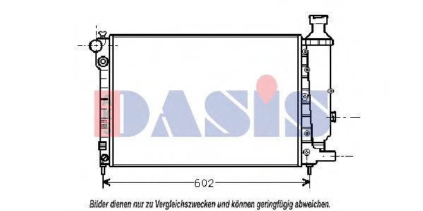 161200N AKS+DASIS Cooling System Radiator, engine cooling