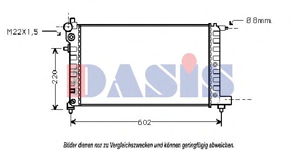 161230N AKS+DASIS Kühler, Motorkühlung