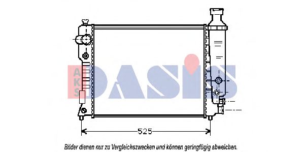 161260N AKS+DASIS Cooling System Radiator, engine cooling