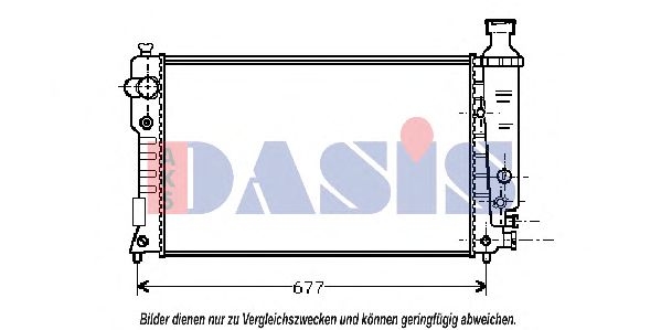 161290N AKS+DASIS Kühler, Motorkühlung