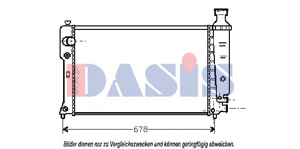 161310N AKS+DASIS Cooling System Radiator, engine cooling