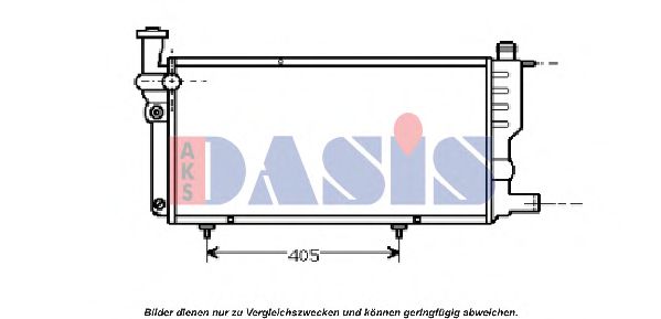 161360N AKS DASIS Radiator, engine cooling