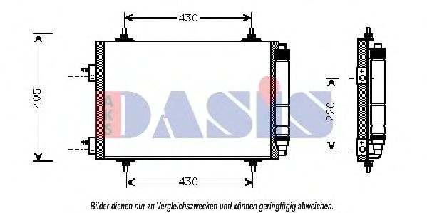 162003N AKS+DASIS Condenser, air conditioning