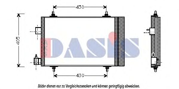 162007N AKS+DASIS Kondensator, Klimaanlage