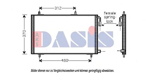 162010N AKS+DASIS Condenser, air conditioning