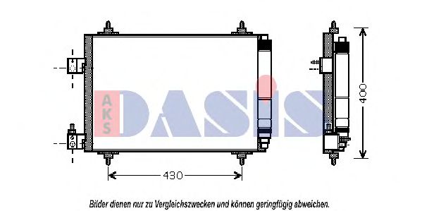 162013N AKS DASIS Condenser, air conditioning