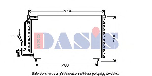 162050N AKS+DASIS Condenser, air conditioning