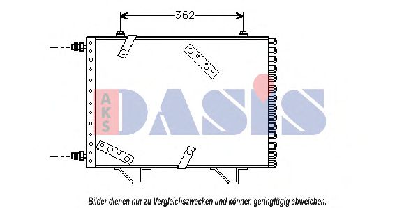 162090N AKS+DASIS Air Conditioning Condenser, air conditioning