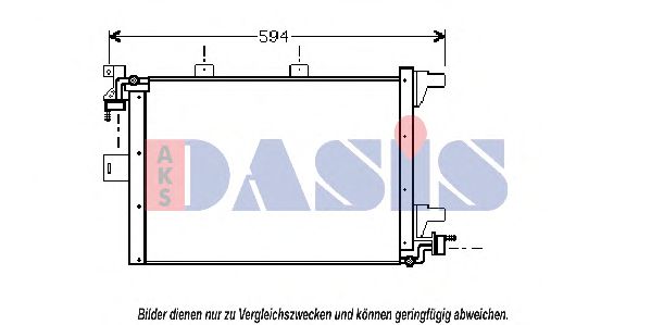 162130N AKS+DASIS Condenser, air conditioning