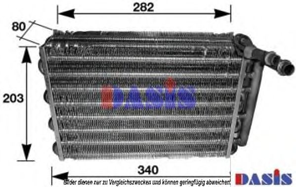 162260N AKS+DASIS Evaporator, air conditioning