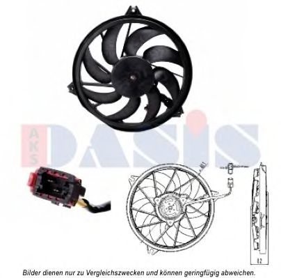 168037N AKS+DASIS Fan, radiator