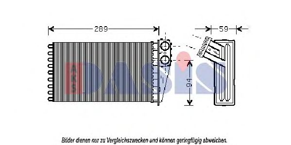 169013N AKS+DASIS Heizung/Lüftung Wärmetauscher, Innenraumheizung