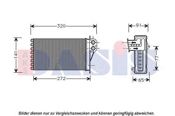 169017N AKS+DASIS Heating / Ventilation Heat Exchanger, interior heating