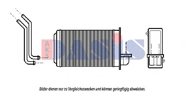 169040N AKS+DASIS Heating / Ventilation Heat Exchanger, interior heating