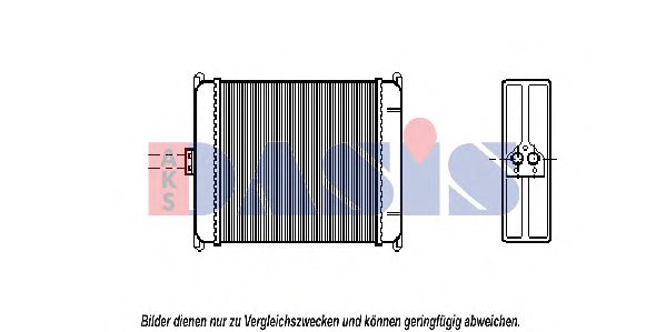 169060N AKS+DASIS Отопление / вентиляция Теплообменник, отопление салона