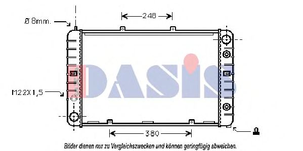 170100N AKS+DASIS Kühler, Motorkühlung