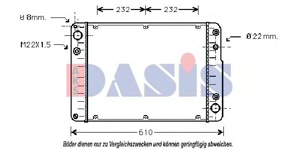 170130N AKS+DASIS Kühler, Motorkühlung