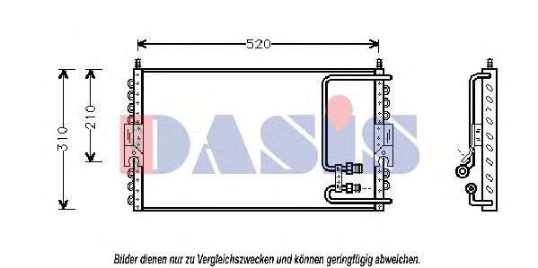 172030N AKS+DASIS Klimaanlage Kondensator, Klimaanlage