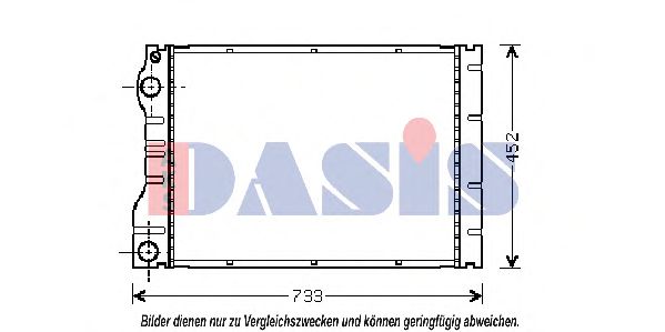 180017N AKS+DASIS Kühler, Motorkühlung