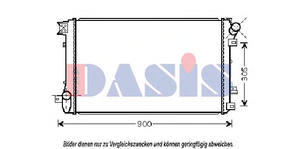 180059N AKS+DASIS Kühler, Motorkühlung