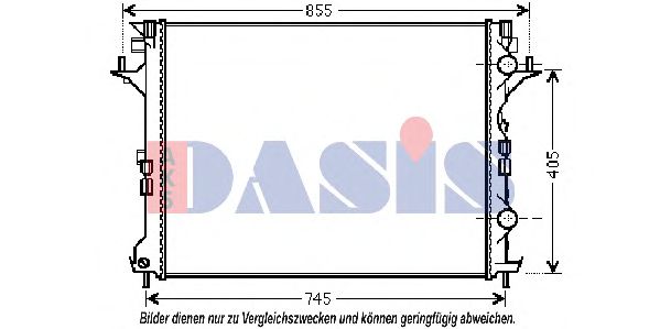 180073N AKS+DASIS Kühlung Kühler, Motorkühlung