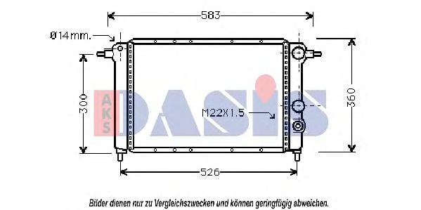 180130N AKS+DASIS Kühler, Motorkühlung