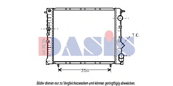 180150N AKS+DASIS Kühler, Motorkühlung