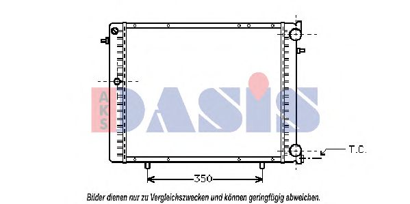 180210N AKS+DASIS Kühler, Motorkühlung