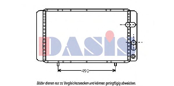 180330N AKS+DASIS Kühler, Motorkühlung