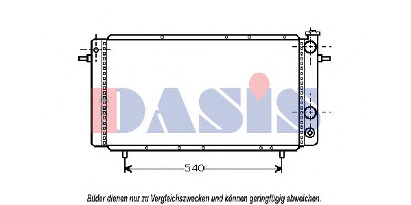 180350N AKS+DASIS Cooling System Radiator, engine cooling