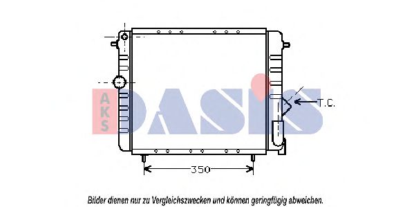 180540N AKS+DASIS Kühler, Motorkühlung