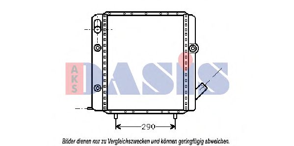 180570N AKS+DASIS Cooling System Radiator, engine cooling