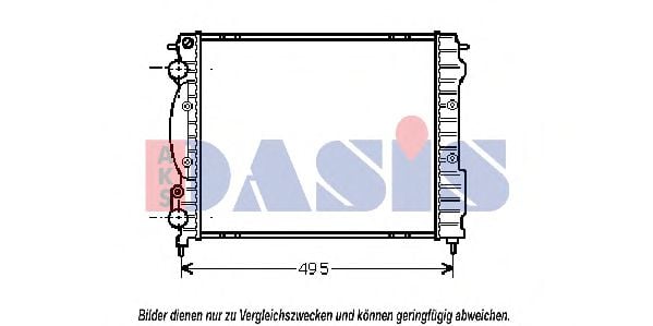 180620N AKS+DASIS Cooling System Radiator, engine cooling