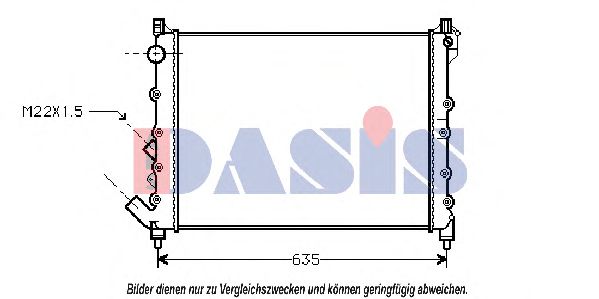 180810N AKS+DASIS Kühler, Motorkühlung