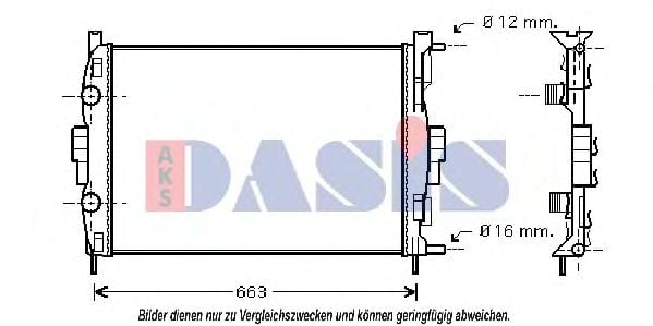 181003N AKS+DASIS Cooling System Radiator, engine cooling