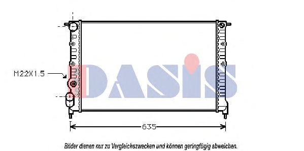 181040N AKS+DASIS Kühler, Motorkühlung