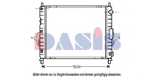 181050N AKS+DASIS Cooling System Radiator, engine cooling