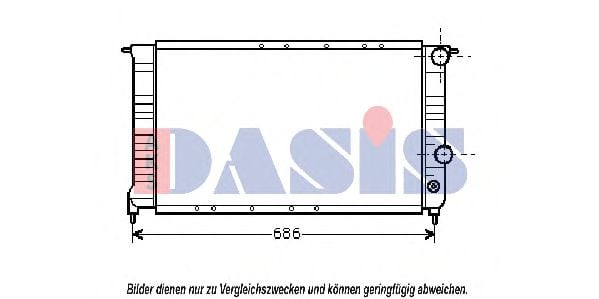 181070N AKS+DASIS Cooling System Radiator, engine cooling