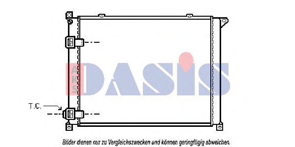 181140N AKS+DASIS Kühler, Motorkühlung
