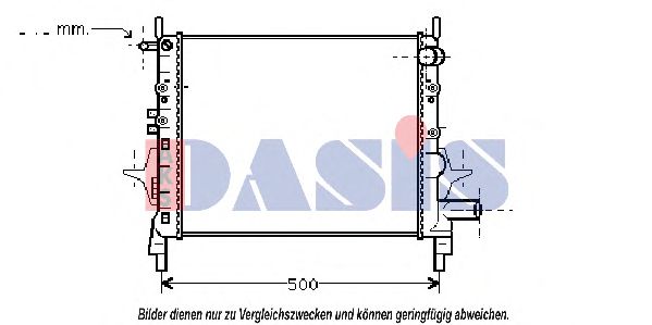 181330N AKS+DASIS Cooling System Radiator, engine cooling