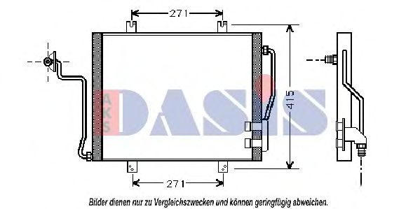 182014N AKS+DASIS Condenser, air conditioning